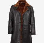 Dark Brown Shearling Coat