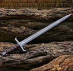 Medieval Sword With Leather Sheath