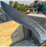 Handmade Bowie Knife with Leather Sheath