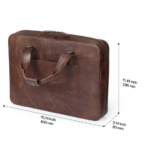 Leather Travel 16” Laptop Bag
