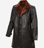 Dark Brown Shearling Coat