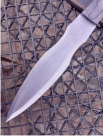 custom hand made Damascus fixed blade knife