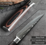 Damascus Sharp Steak Knives