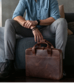 Leather Travel 16” Laptop Bag