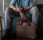 Leather Travel Laptop Bag