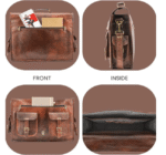 Leather Messenger Briefcase