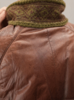 Leather Puffer Jacket