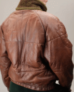 Leather Puffer Jacket