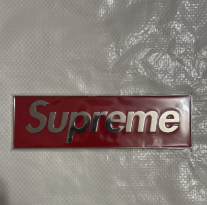 Supreme Box Logo Car Emblem