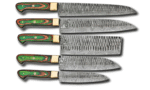 Damascus Steel Kitchen Knife Set