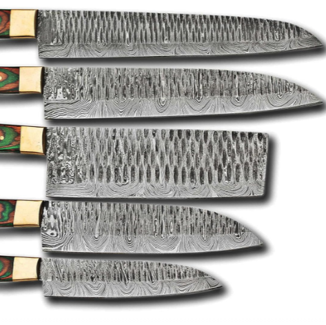Damascus Steel Kitchen Knife Set