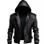 Cowhide Leather Biker Jacket