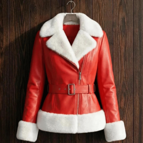 Women's Christmas Leather Jacket