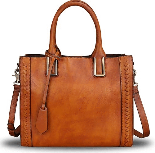 Leather Satchel Handbag for Women