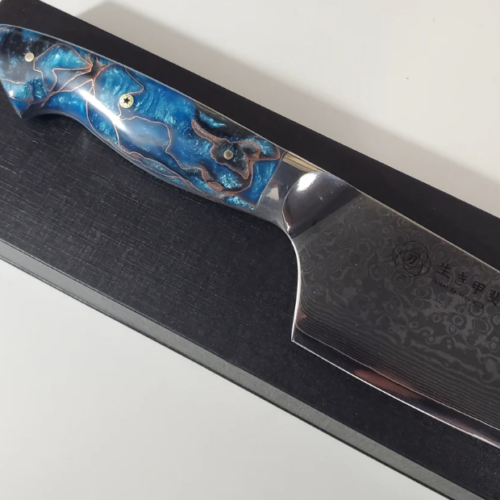 custom Damascus chef knife