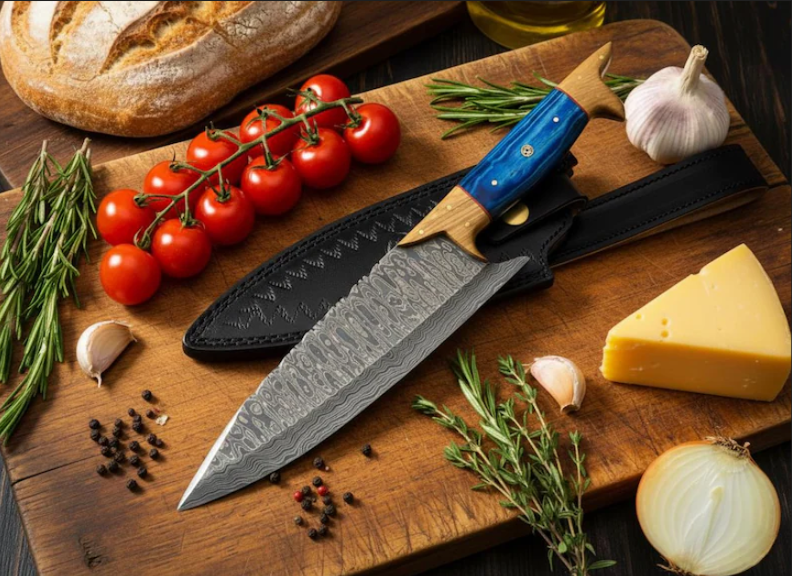 1 Damascus steel chef knife