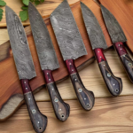 5PC Handmade Kitchen Knives