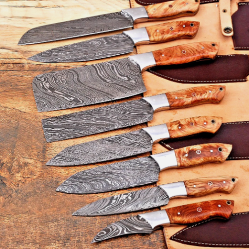 DAMASCUS STEEL CHEF SET