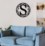 custom metal monogram sign