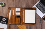 Personalized Leather Portfolio Padfolio