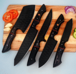 5 PCS Damascus Knife Set