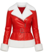 Women's Christmas Leather Jacket