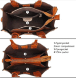 Leather Satchel Handbag for Women