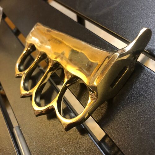 1918 US Stamped Brass Knife Handle Material