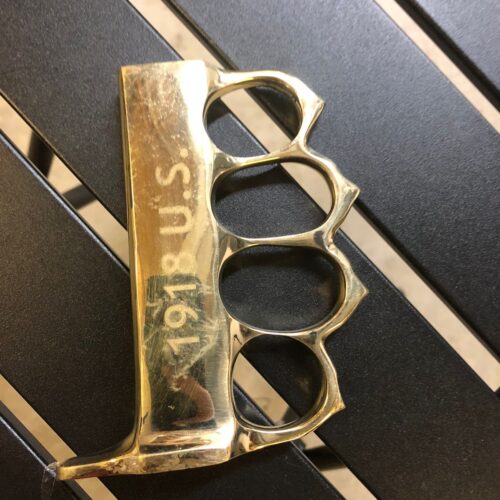 1918 US Stamped Brass Knife Handle Material