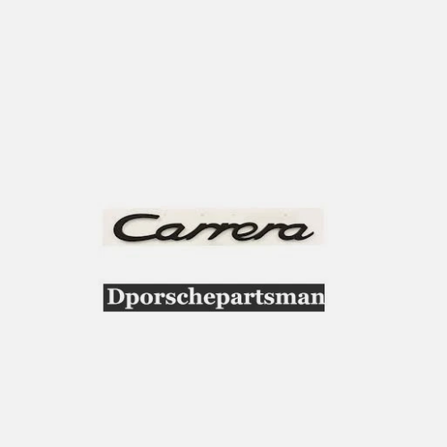 Genuine New Carrera Decklid Emblem in Black