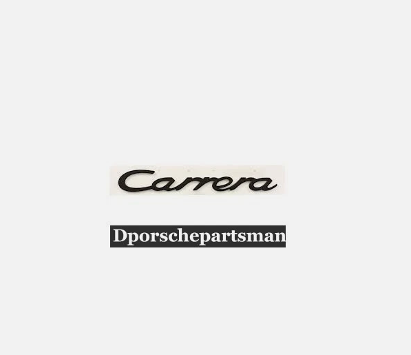 Genuine New Carrera Decklid Emblem in Black