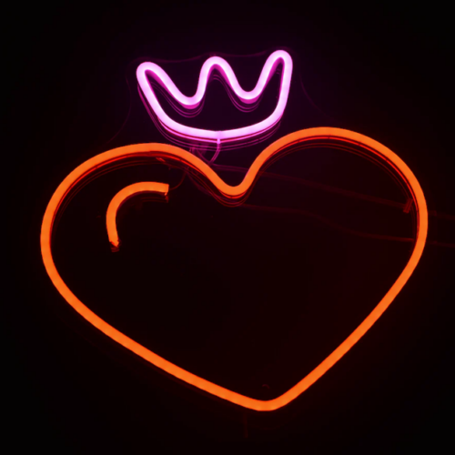 Heart & Crown Neon LED Lights
