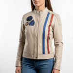 Leather White Jacket