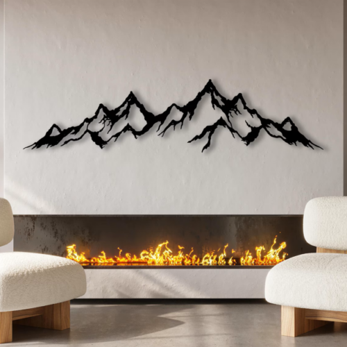 Mountain Ranges View Wall Decor