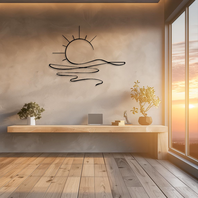 Decorative Sun Metal Wall Art