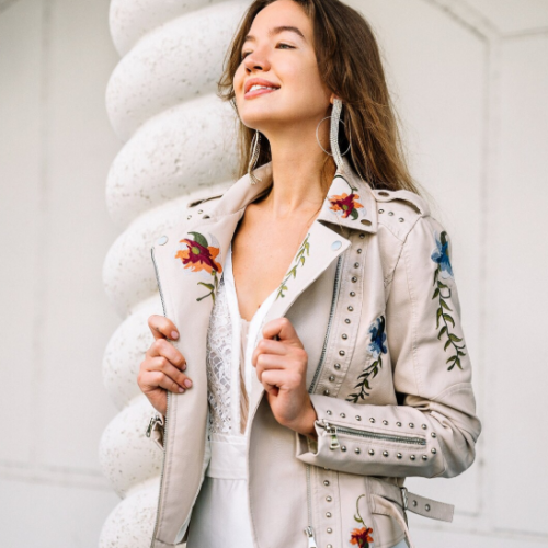 Embroidered Jacket with flowers