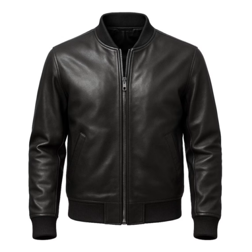 Leather Bomber Jacket
