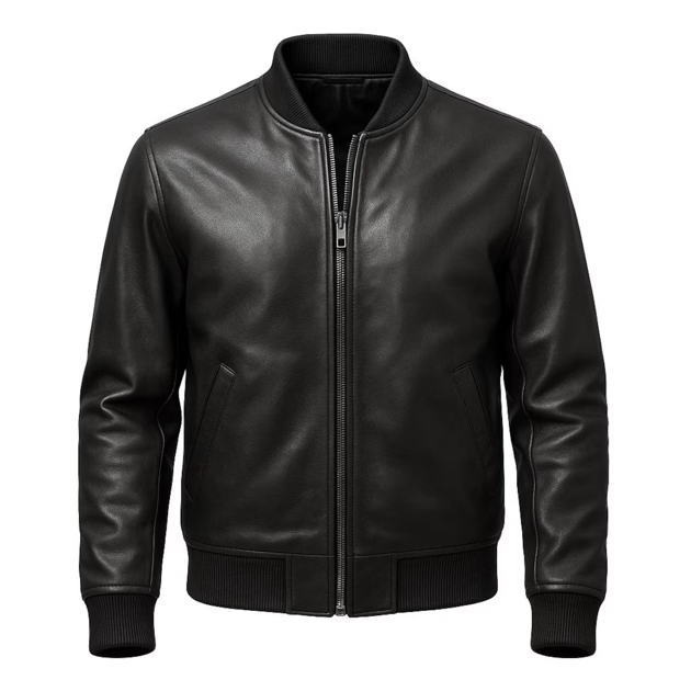 Leather Bomber Jacket