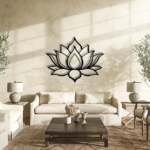 Lotus Flower Metal Wall Art