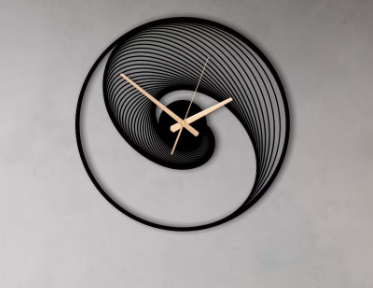 Spiral Metal Wall Clock
