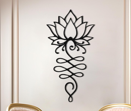 Lotus Flower Metal Wall Art