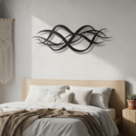 Abstract Wave Metal Wall Art