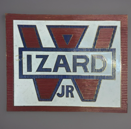 Izard Jr automobile radiator badge reproduction