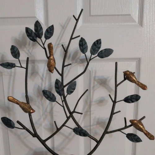 Golden Bird Design Wall Art pieces