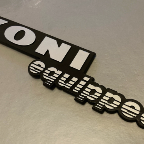 3D Plastic Stick-On Badge