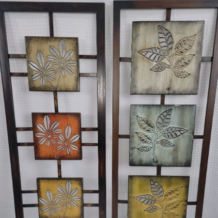 abstract metal wall decor