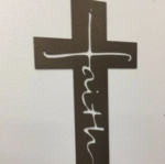 Faith Cross Metal Wall Art
