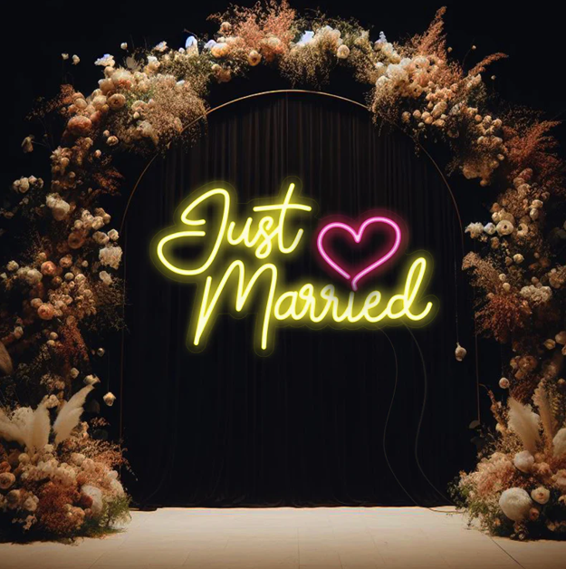 Just Married Neon Signs