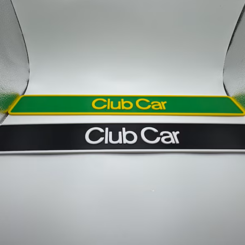 Club Car DS Name Plate with Custom Color