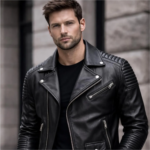 Men’s Leather Biker Jacket